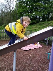 Playing in the park
